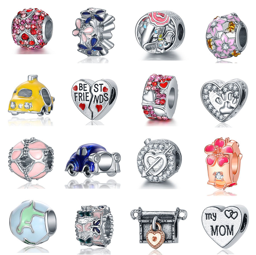 European 20pc Dinosaur Car Elephant Butterfly Mom Heart Charms DIY Bead Fit Original Pandora charms Silver 925 Bracelet Jewelry for women
European 20pc Dinosaur Car Elephant Butterfly Mom Heart Charms DIY Bead Fit Original Pandora charms Silver 925 Bracelet Jewelry for women
