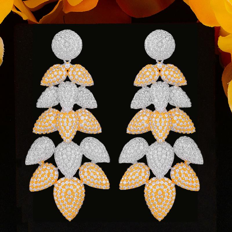 Dangle & Chandelier GODKI Luxury Leaves Leaf Earrings For Women Wedding Cubic Zirconia CZ DUBAI Bridal Earring Jewelry Accessories2021
Dangle & Chandelier GODKI Luxury Leaves Leaf Earrings For Women Wedding Cubic Zirconia CZ DUBAI Bridal Earring Jewelry Accessories2021