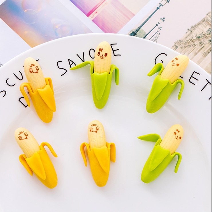 Cute banana style eraster Mini novelty Korean creative stationery 2pcs/pack School Supplies for student gift
Cute banana style eraster Mini novelty Korean creative stationery 2pcs/pack School Supplies for student gift