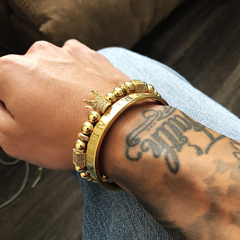 gold bangles/women/men/love/couple/stainless steel/gold/bangles fashion jewelry gift for male female valentine male