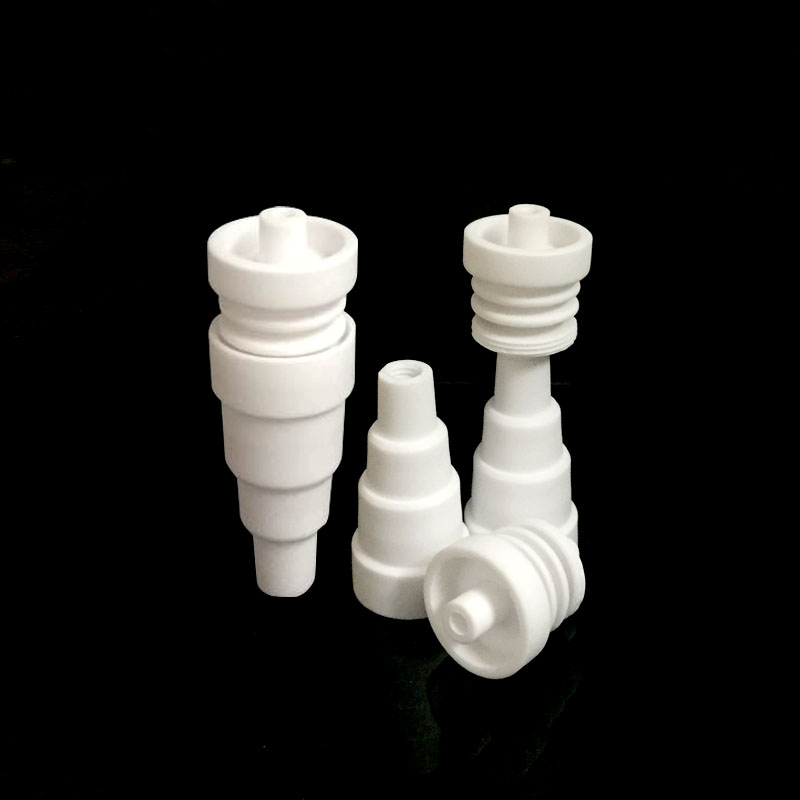 Wholesale 10pcs 6in 1 Domeless Ceramic Nail 10mm&14mm&18mm Male Female Joint Chinese Ceramic Nails VS Titanium Nail Smoking Accessirues