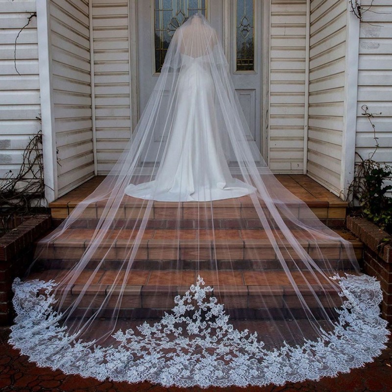 2019 Best Selling Wedding Veils Long Cathedral Length White Ivory Bridal Veils with Comb Veu De Noiva Longo Cover Face Cheap Wedding Veil
2019 Best Selling Wedding Veils Long Cathedral Length White Ivory Bridal Veils with Comb Veu De Noiva Longo Cover Face Cheap Wedding Veil