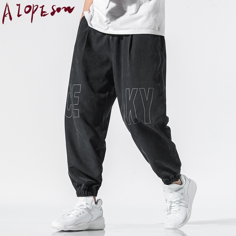 AIOPESON New Mens Pants Fashion Trend Printed Letters Hip Hop Streetwear Loose Sports Guard Pants Mens Bottoms Beam Feet, Black
AIOPESON New Mens Pants Fashion Trend Printed Letters Hip Hop Streetwear Loose Sports Guard Pants Mens Bottoms Beam Feet, Black