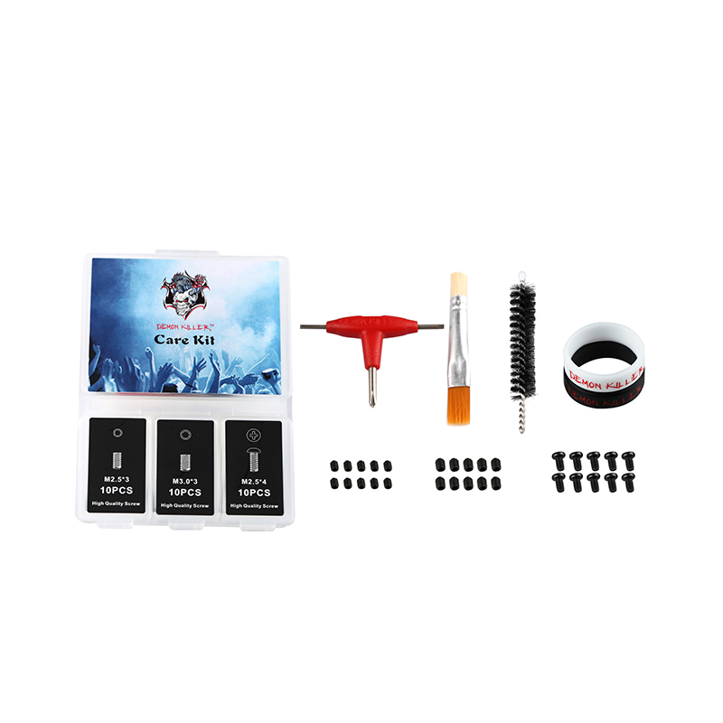 Demon killer Care Kit with Stainless Steel Screws Allen Key Hex Socket Set and Round Head Cross Screw Fit RDA Ecig DHL Free
Demon killer Care Kit with Stainless Steel Screws Allen Key Hex Socket Set and Round Head Cross Screw Fit RDA Ecig DHL Free