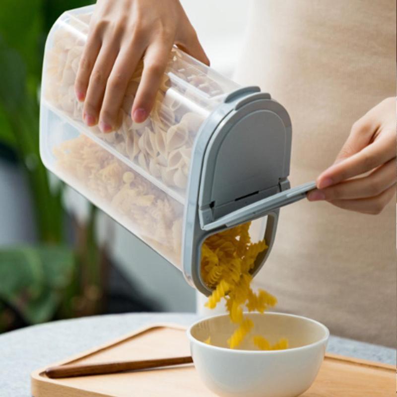 2.6L Plastic Preservation Box Rectangular Transparent 2 Grids Multi-Grain Sealed Jar Household Storage Tank For Beans
2.6L Plastic Preservation Box Rectangular Transparent 2 Grids Multi-Grain Sealed Jar Household Storage Tank For Beans