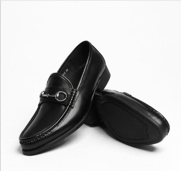 Dark Brown Black Fashion Leisure Shoes Genuine Leather Slip on Womens Formal Suit Dress Shoes Horsebit Oxfords
Dark Brown Black Fashion Leisure Shoes Genuine Leather Slip on Womens Formal Suit Dress Shoes Horsebit Oxfords