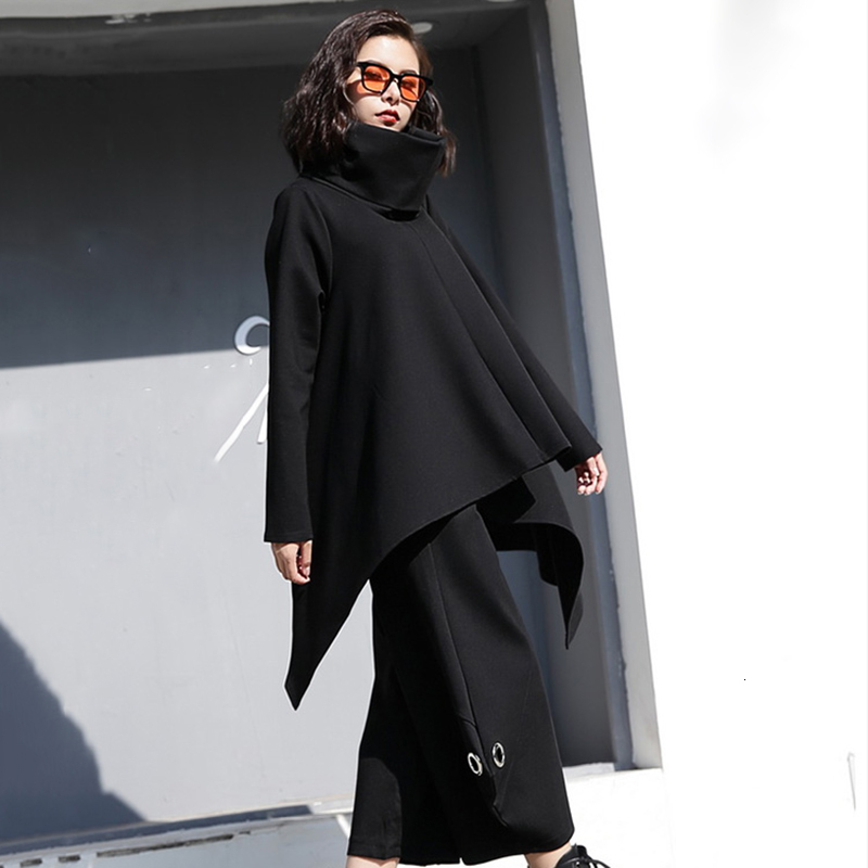 2019 new fashion female's long sleeve shirt women turtleneck styles pullover wide bottoms sweatshirt V461, Black
2019 new fashion female's long sleeve shirt women turtleneck styles pullover wide bottoms sweatshirt V461, Black