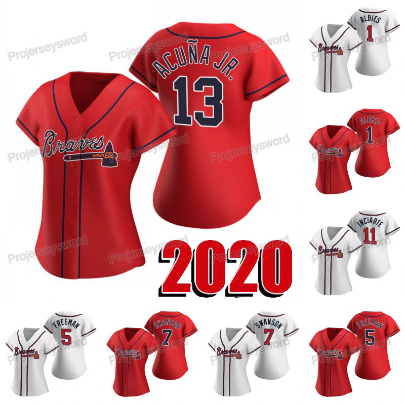Womens #13 Ronald Acuna Jr. Jersey Ozzie Albies Freddie Freeman Dansby Swanson Ender Inciarte Sean Newcomb Nick Markakis Tyler Flowers Baseball Jerseys, 7 white
Womens #13 Ronald Acuna Jr. Jersey Ozzie Albies Freddie Freeman Dansby Swanson Ender Inciarte Sean Newcomb Nick Markakis Tyler Flowers Baseball Jerseys, 7 white