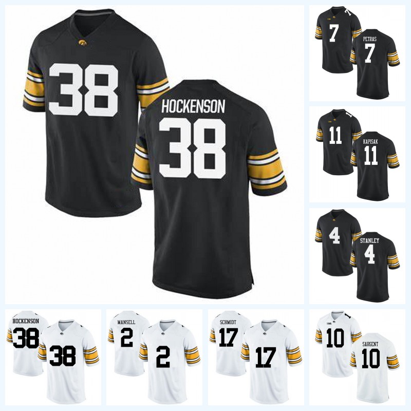 Iowa Hawkeyes 38 T.J. Hockenson 11 Connor Kapisak 2 Peyton Mansell 4 Nate Stanley 7 Spencer Petras 17 Schmidt NCAA College Football Jersey, Black womens s-xxl
Iowa Hawkeyes 38 T.J. Hockenson 11 Connor Kapisak 2 Peyton Mansell 4 Nate Stanley 7 Spencer Petras 17 Schmidt NCAA College Football Jersey, Black womens s-xxl