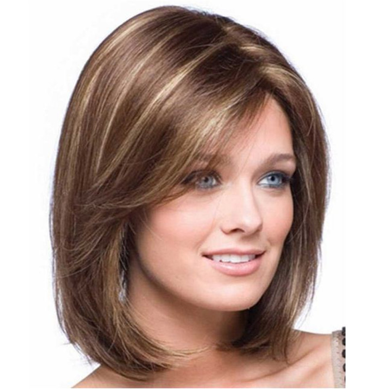 New Stylish Short Straight Wigs For Ladies Hair Wigs Synthetic Traight Women's Synthetic Hair Cosplay Wig Party Wigs Bea406