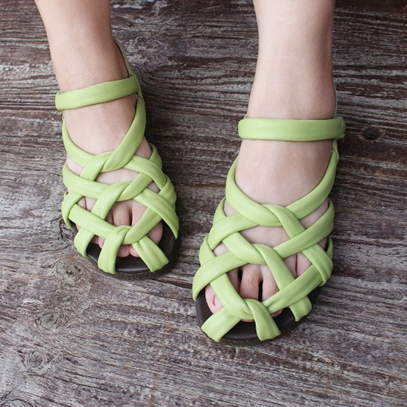 Wome's Shoes Summer Sandals 100% Genuine Leather Gladiator Sandals Jelly color Ladies Flat Female Beach Shoes, Orange
Wome's Shoes Summer Sandals 100% Genuine Leather Gladiator Sandals Jelly color Ladies Flat Female Beach Shoes, Orange