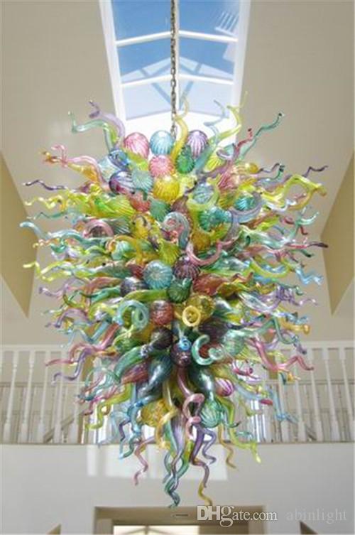 Top Design Hand Blown Glass Chandelier Light CE UL Certificate Custom Decorative Chain Chandelier for High Ceiling
Top Design Hand Blown Glass Chandelier Light CE UL Certificate Custom Decorative Chain Chandelier for High Ceiling