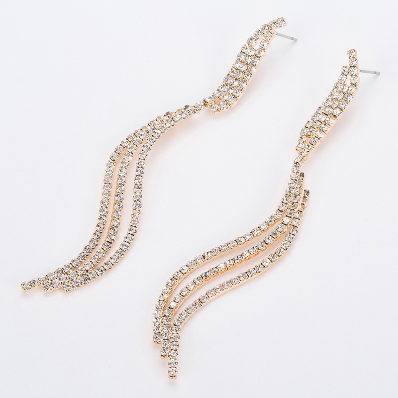 Point Drill Golden Ear Nail Bride Earrings Long Defence Allergy Bride Ornament Ear Nail Earrings
Point Drill Golden Ear Nail Bride Earrings Long Defence Allergy Bride Ornament Ear Nail Earrings