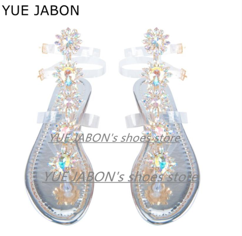 New Silver Diamond Woman Sandals Women Shoes Rhinestones Chains Thong Gladiator Flat Sandals Crystal Chaussure Plus Size 43, As pictures
New Silver Diamond Woman Sandals Women Shoes Rhinestones Chains Thong Gladiator Flat Sandals Crystal Chaussure Plus Size 43, As pictures