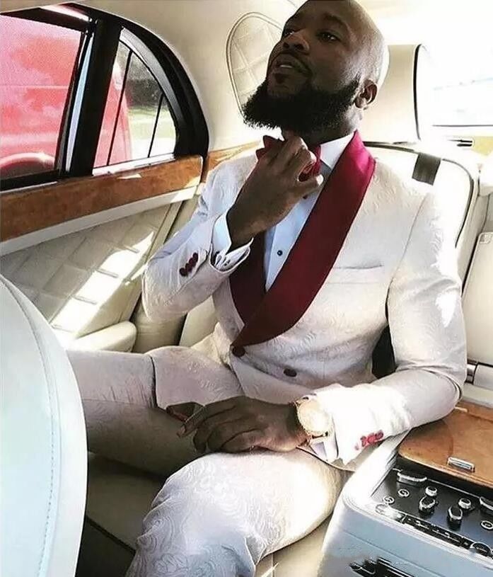 Mens Suits Double-breasted Suits Ivory jacquard Groom Tuxedos Shawl Lapel Men Wedding ( jacket+Pants, As picture
Mens Suits Double-breasted Suits Ivory jacquard Groom Tuxedos Shawl Lapel Men Wedding ( jacket+Pants, As picture