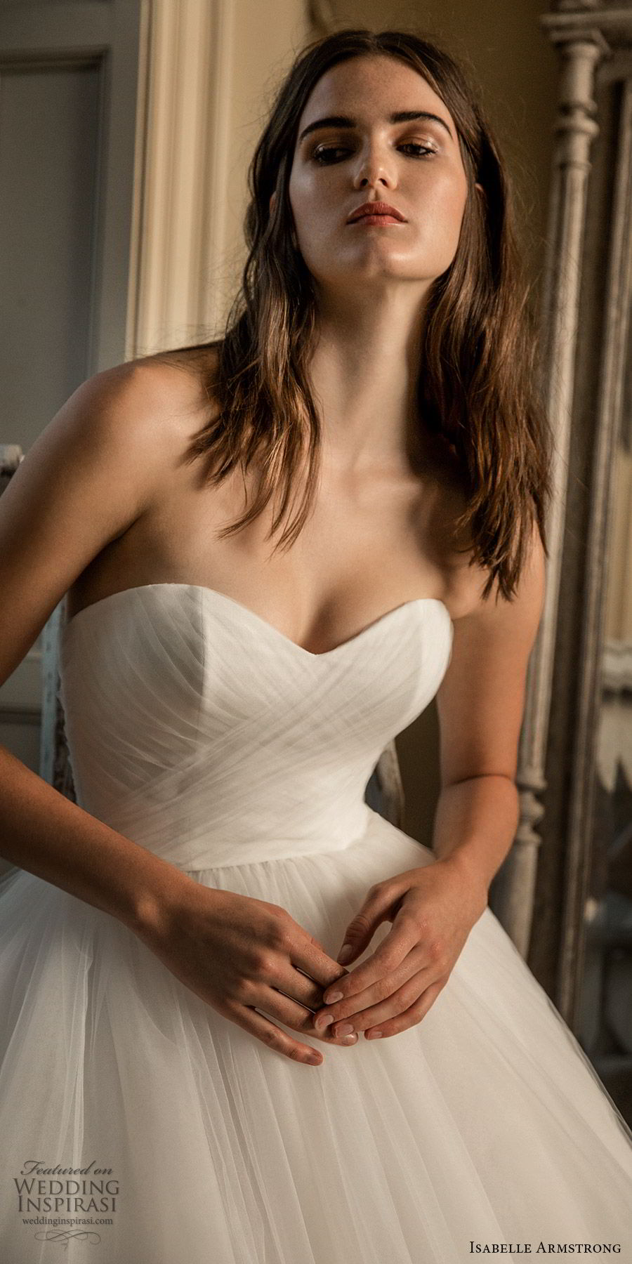 isabelle armstrong wedding dresses sweetheart tulle floor length a line beach bridal gowns plus size robe de marie
