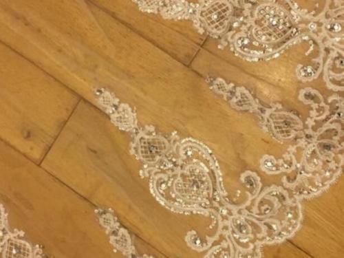 Luxury Bride Veil Rhinestone Lace Edge Cathedral For Wedding Long Bridal Veil 2019 With Free Comb