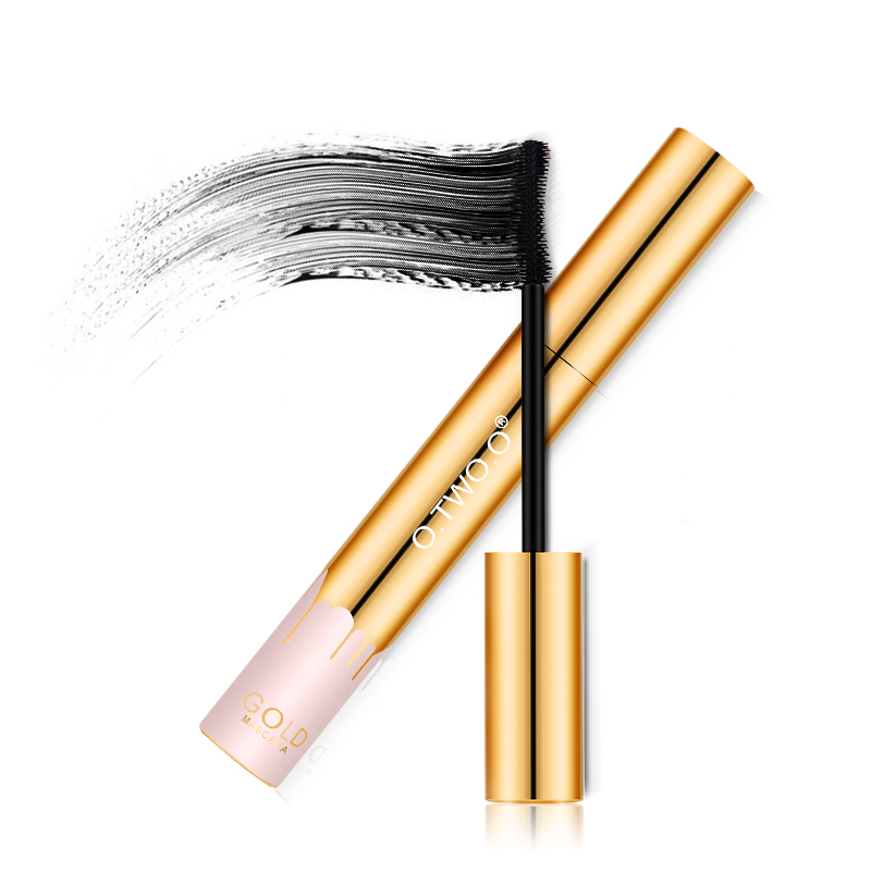 Mascara O.TWO.O Lengthening Black Lash Eyelash Extension Eye Lashes Brush Makeup Long-wearing Gold Color