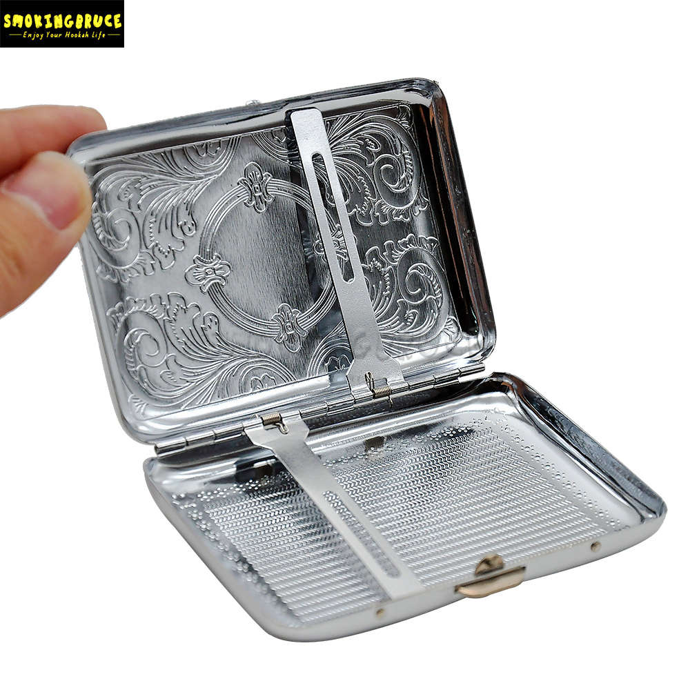 Metal Cigarette Case (69*95MM) Holding 12 Regular Size Cigarettes (85mm*8mm) Cigarette Holder Tobacco Case Box With 2 Clips Smoking Pipe
Metal Cigarette Case (69*95MM) Holding 12 Regular Size Cigarettes (85mm*8mm) Cigarette Holder Tobacco Case Box With 2 Clips Smoking Pipe