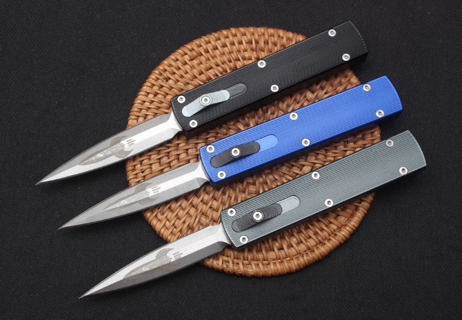 D Rocket Design Auto Tactical Knife D2 Satin Double Action Spear Point Blade T6061 Handle EDC Pocket Gift Knives
D Rocket Design Auto Tactical Knife D2 Satin Double Action Spear Point Blade T6061 Handle EDC Pocket Gift Knives