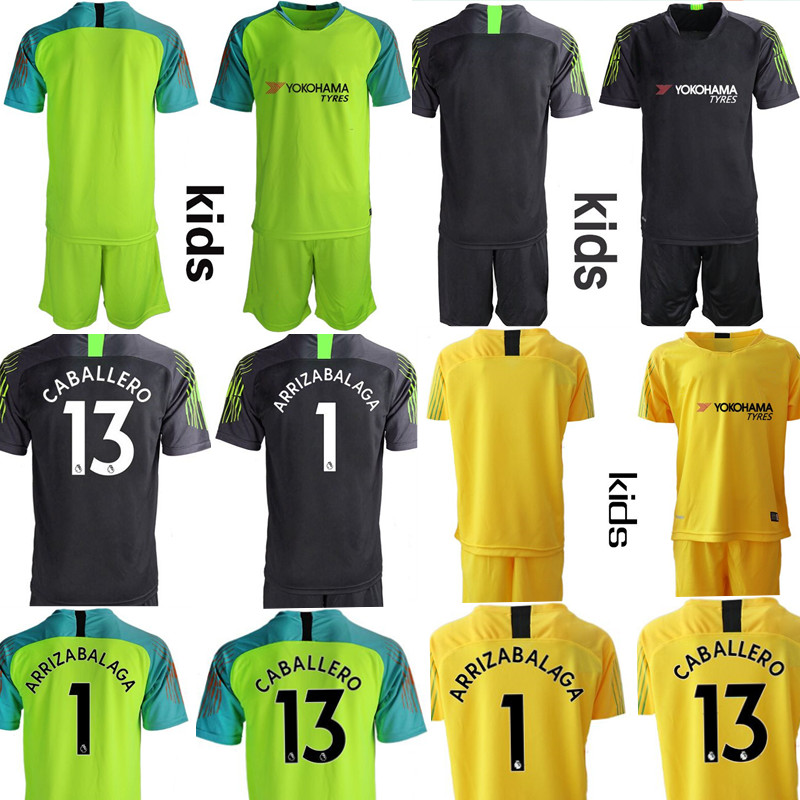 Custom England Club Kids 2019 2020 goalkeeper Football Kits 13.CABALLERO 1.ARRIZABALAGA Youth Junior Soccer Jerseys camisa de futebol
Custom England Club Kids 2019 2020 goalkeeper Football Kits 13.CABALLERO 1.ARRIZABALAGA Youth Junior Soccer Jerseys camisa de futebol