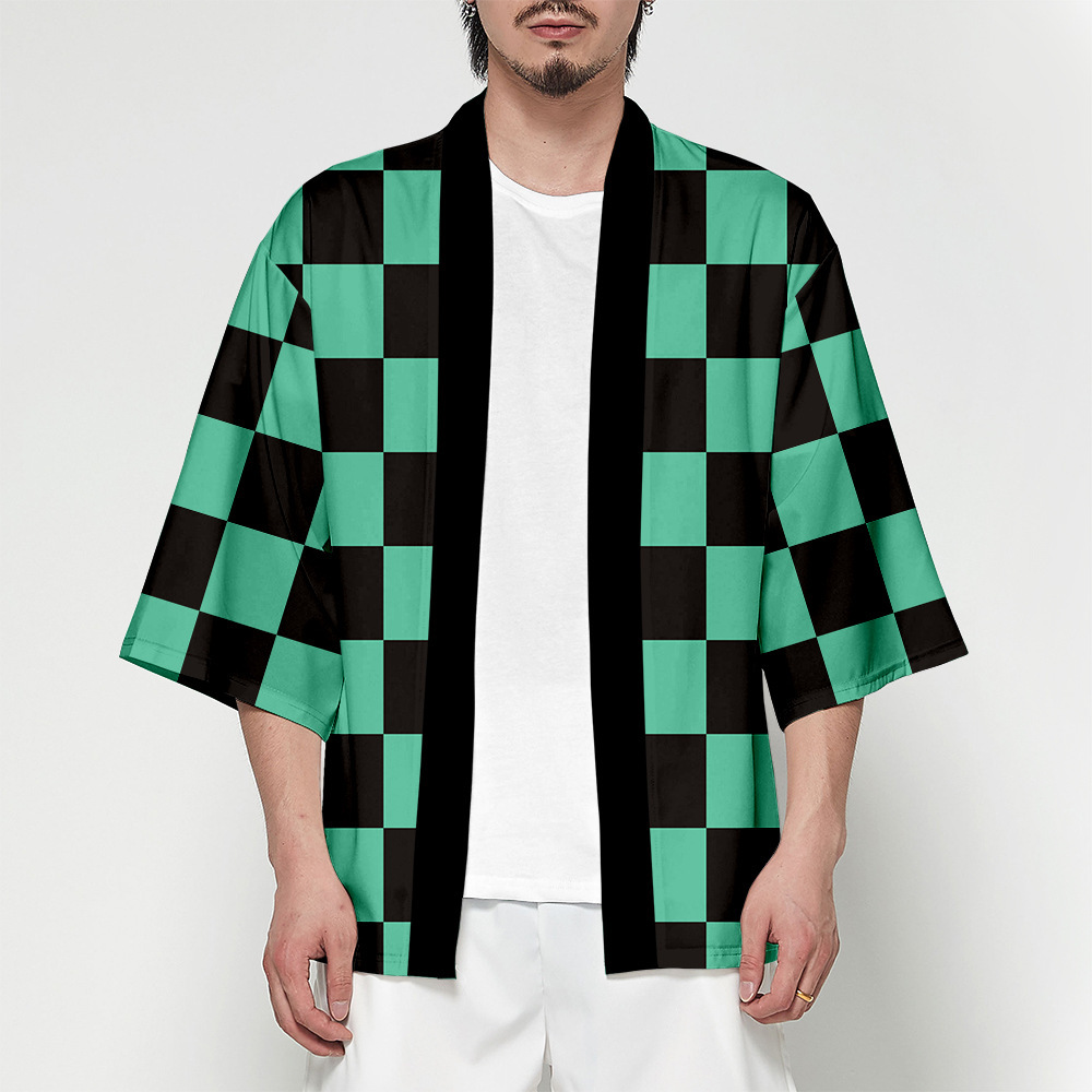 Anime Demon Slayer Kimetsu No Yaiba Japanese Kimono Cardigan Shirt Men Kamado Tanjirou Nezuko Agatsuma Halloween Cosplay Costume, 001
Anime Demon Slayer Kimetsu No Yaiba Japanese Kimono Cardigan Shirt Men Kamado Tanjirou Nezuko Agatsuma Halloween Cosplay Costume, 001