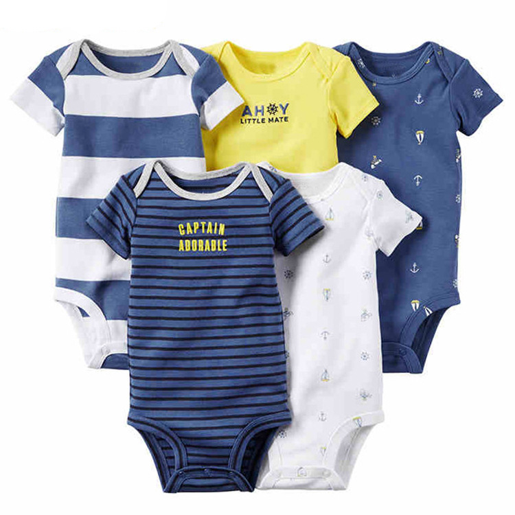 Uniesx Newborn Baby Rompers Clothing 5Pcs/Lot Infant Jumpsuits 100%Cotton Children Roupa De Bebe Girls&Boys Baby Clothes