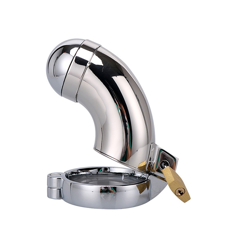 Closed type Male Chastity Device Stainless Steel Cock Cage For Men Metal Chastity Belt Penis Ring Sex Toys Cock Lock Bondage Adult Products