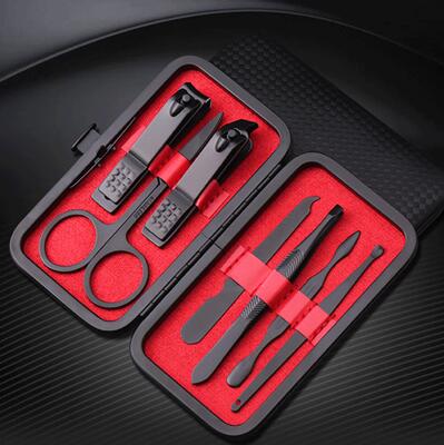 New Arrival Manicure Set Professional Black Stainless Steel Nail Clipper Kit Finger Plier Nails Art Pedicure Toe Nail Tools Set