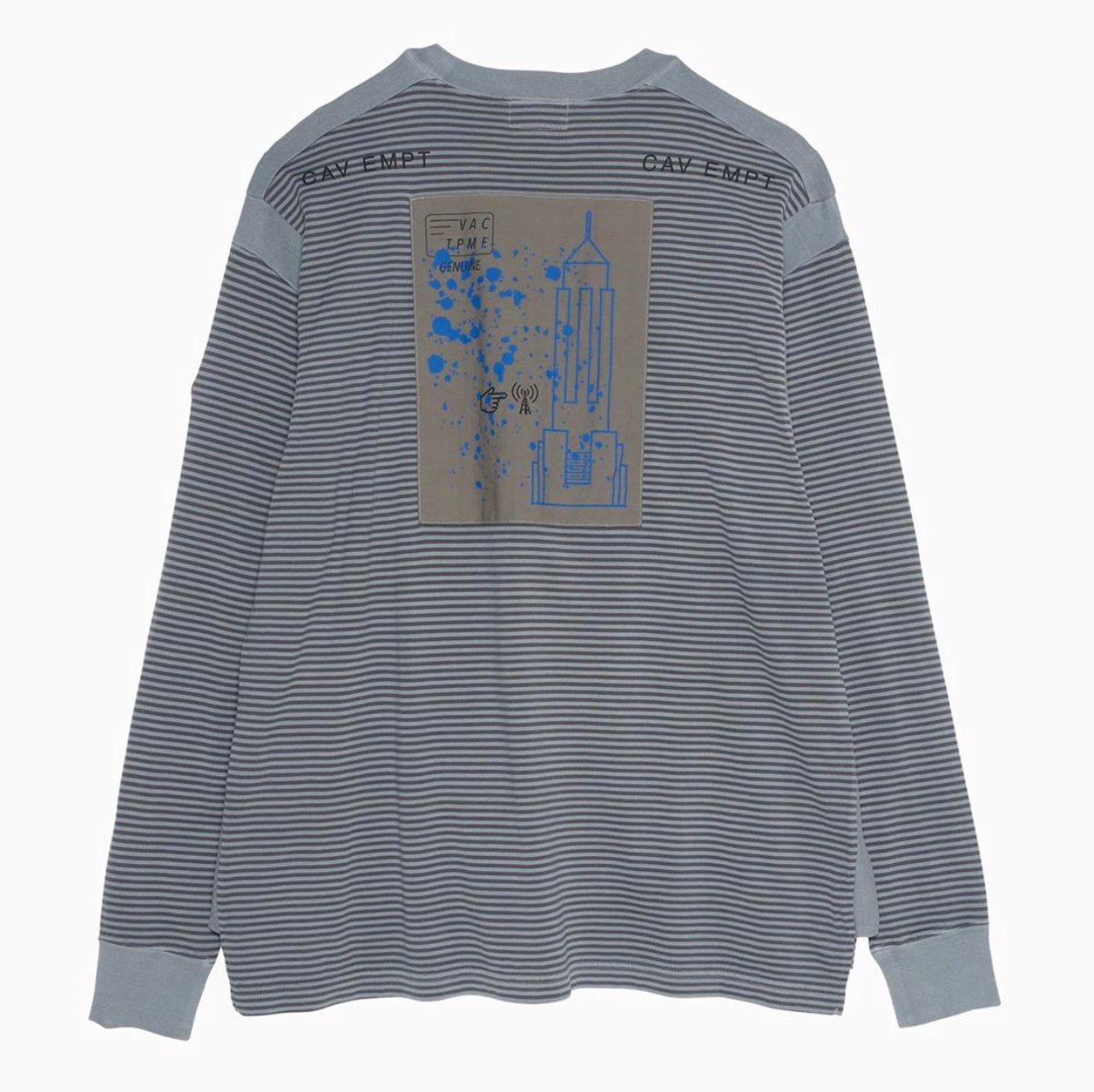C.E Cav Empt t shirt Men Women Loose Casual Long Sleeve Stripe splice Patch Embroidery Best Quality Streetwear CAVEMPT t-shirts T200224