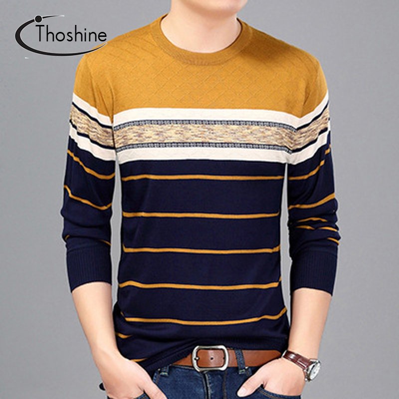 Thoshine Brand Spring Autumn Style Men Knitted Thin Sweaters O-Neck Striped Long Casual Wool Pullovers Lightweight Male Outwear, Blue
Thoshine Brand Spring Autumn Style Men Knitted Thin Sweaters O-Neck Striped Long Casual Wool Pullovers Lightweight Male Outwear, Blue