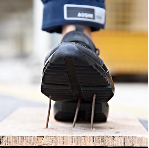 Lizeruee Work Safety Shoes 2020 fashion sneakers Ultra-light soft bottom Men Breathable Anti-smashing Steel Toe Work Boots F025
