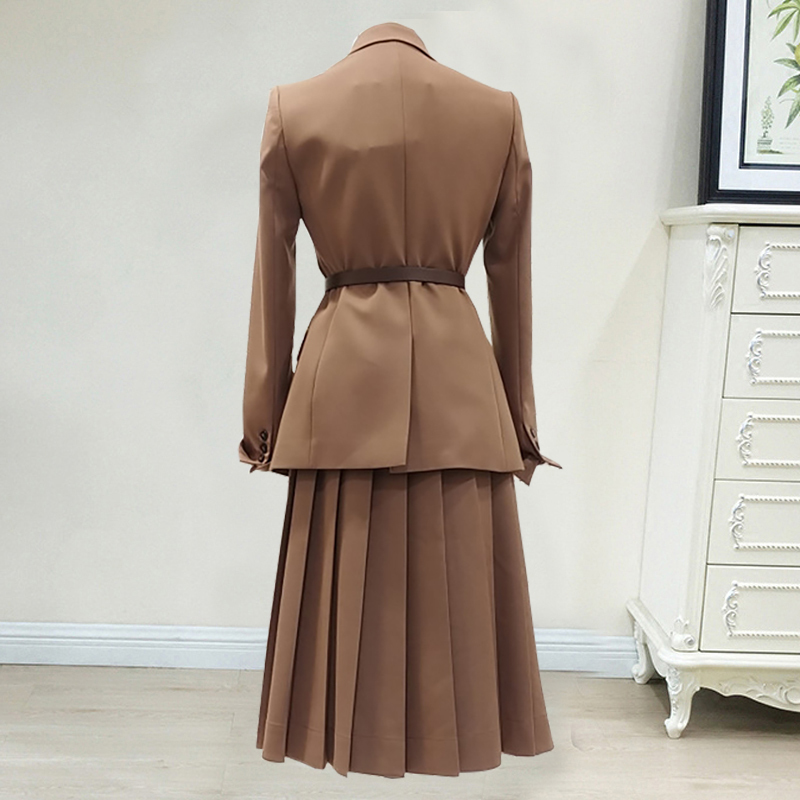 Women 2 Piece Set Fashion Office Lady Business Work Wear Slim Suit Jacket Blazer Pleated Skirt Uniform Big Plus Size, Black
Women 2 Piece Set Fashion Office Lady Business Work Wear Slim Suit Jacket Blazer Pleated Skirt Uniform Big Plus Size, Black