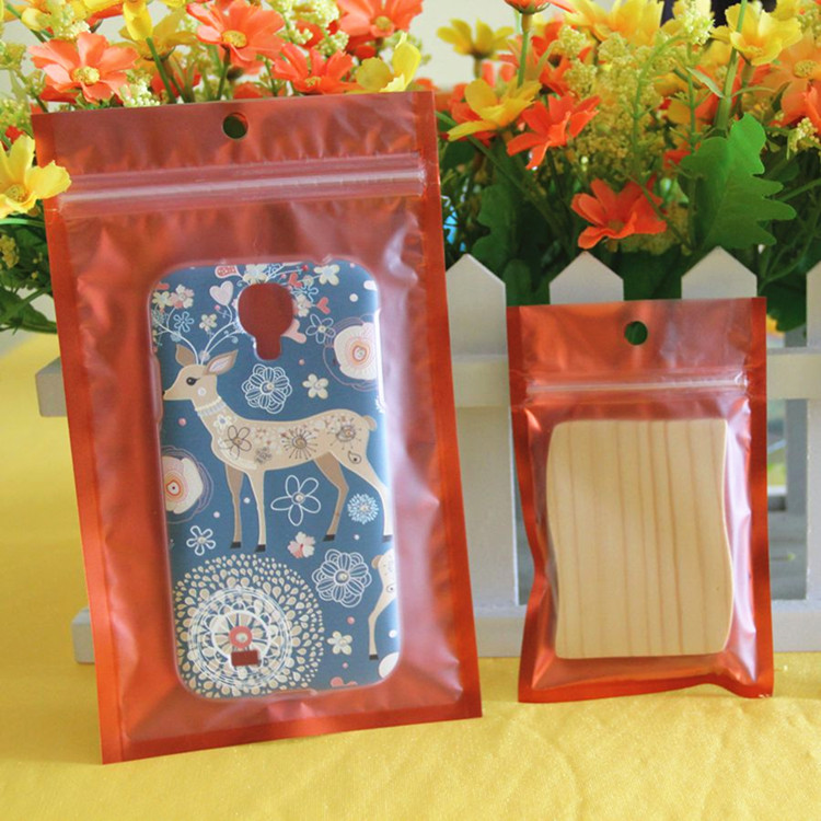 200PCS Clear Front Aluminum Foil Zip lock Packaging Bags Resealable Black White Gold Snack Chocolate Cereals Salt Dried Beaf Flowers Hanging Zipper Po