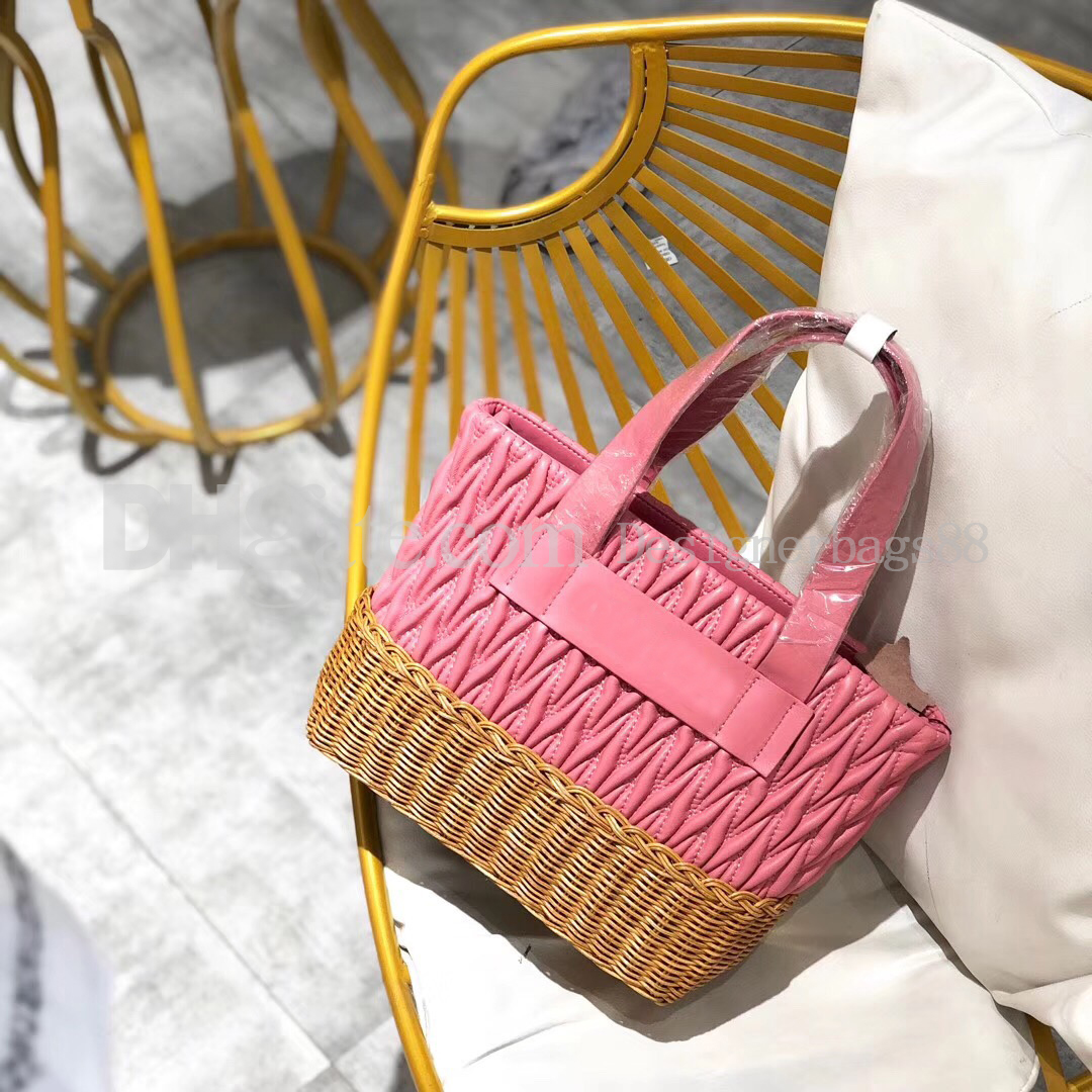 New style Genuine leather women handbag purse high quality classic basket bag wicker woven bamboo basket bottom Crossbody Lady shopping bag, Pink
New style Genuine leather women handbag purse high quality classic basket bag wicker woven bamboo basket bottom Crossbody Lady shopping bag, Pink