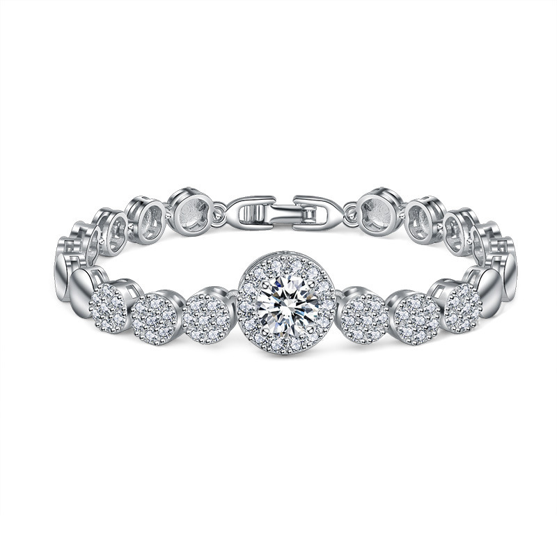 2 Pcs/Lot High Quality Holiday Gift Blue White Red Crystal Cubic Zirconia Gemstone Platinum Plated Round Shaped Chain Bracelet For Women
2 Pcs/Lot High Quality Holiday Gift Blue White Red Crystal Cubic Zirconia Gemstone Platinum Plated Round Shaped Chain Bracelet For Women