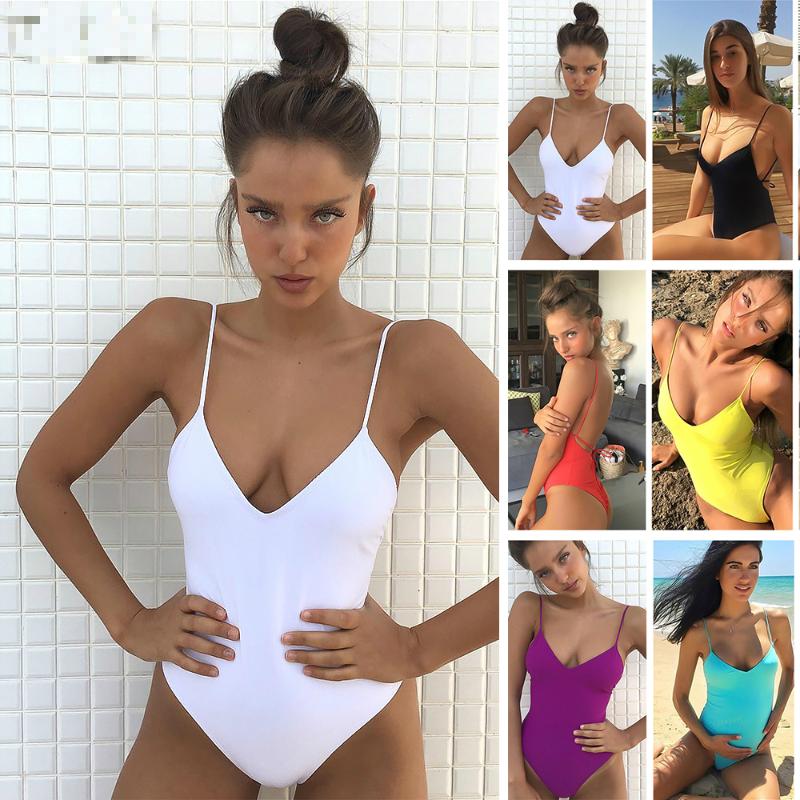 2020 New Women Solid Swimwear Sexy Bandage One Piece Swimsuit Backless Bathing Suit Bodysuit Beachwear Swim Monokini Plus Size
2020 New Women Solid Swimwear Sexy Bandage One Piece Swimsuit Backless Bathing Suit Bodysuit Beachwear Swim Monokini Plus Size
