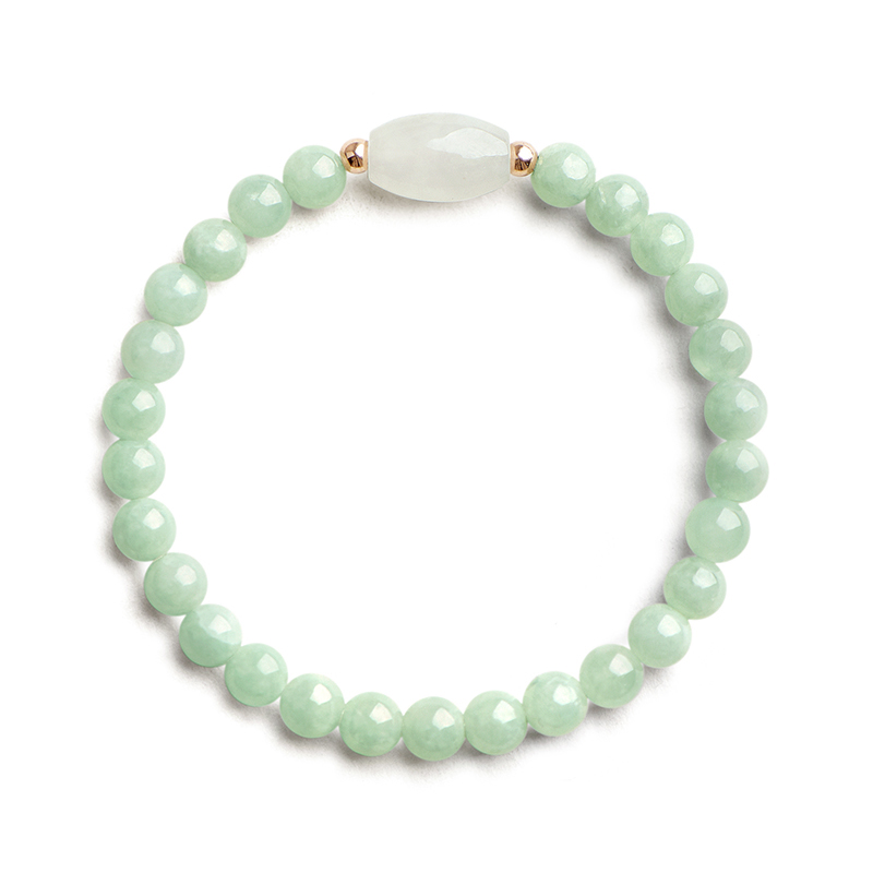 Original natural jade Beaded Strands 8mmLight green jade bead bracelet female
Original natural jade Beaded Strands 8mmLight green jade bead bracelet female