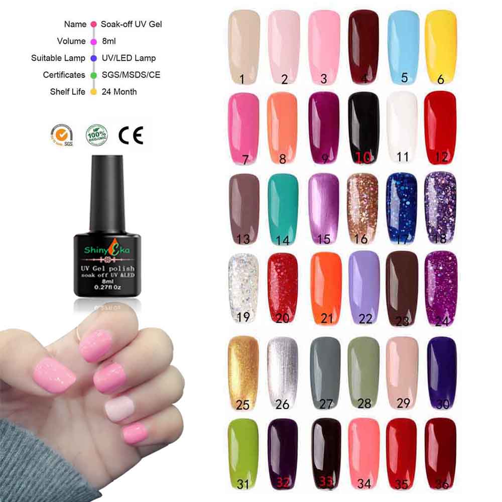 Nail Art Kits Manicure Set Kit Electric Handle Acrylic 36w/54/90w Led Lamp For Nails 10 Polish
