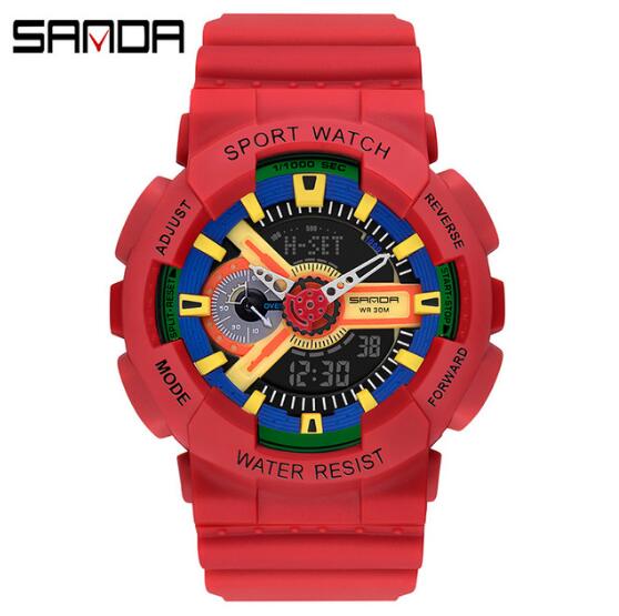 New fashion trendy men watches outdoor waterproof luminous multifunctional electronic watch Have english Manual
New fashion trendy men watches outdoor waterproof luminous multifunctional electronic watch Have english Manual