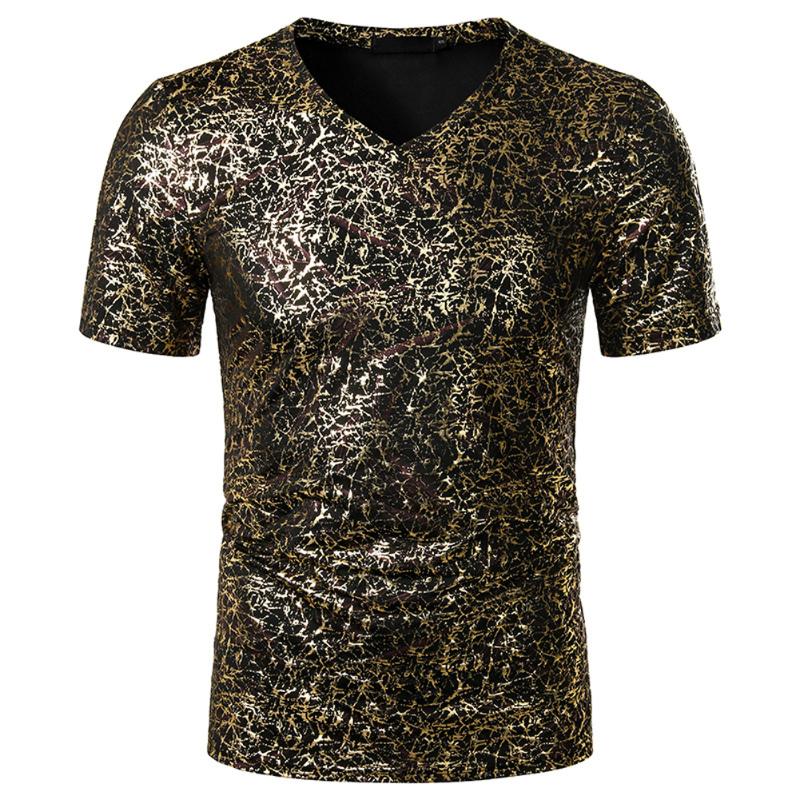 2020 Men Summer Hot Stamping Print T-shirt Male Short Sleeve V Neck Top Summer Casual Sweatshirt Clothes -2XL
2020 Men Summer Hot Stamping Print T-shirt Male Short Sleeve V Neck Top Summer Casual Sweatshirt Clothes -2XL