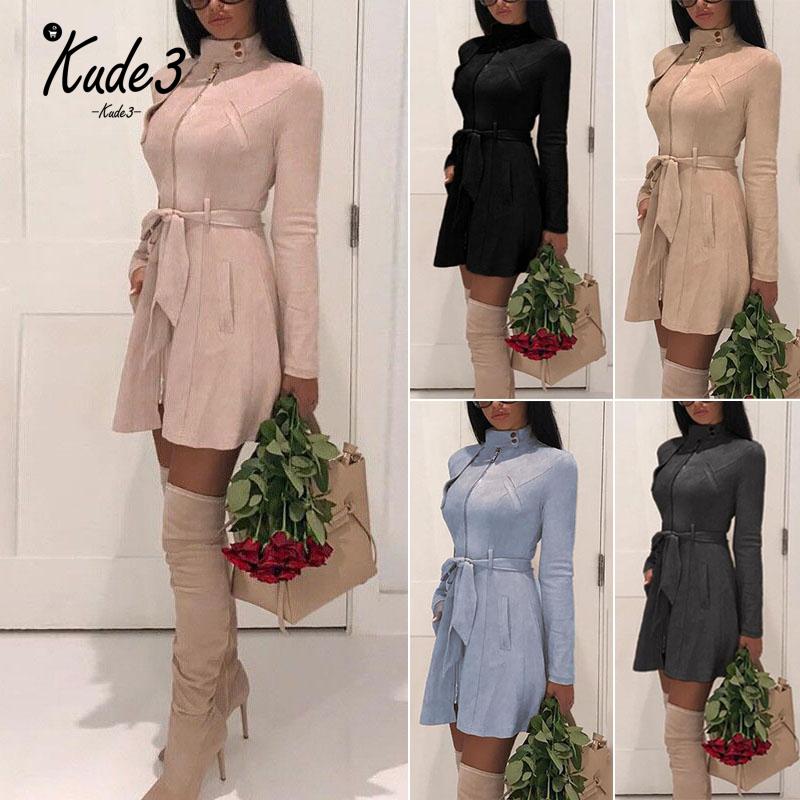 Autumn Women' Casual sash suede trench coat Casual leather pocket long women autumn coat Winter warm outwear overcoat female, Pink
Autumn Women' Casual sash suede trench coat Casual leather pocket long women autumn coat Winter warm outwear overcoat female, Pink