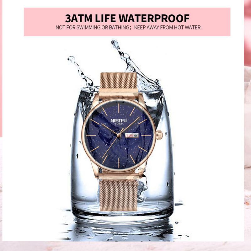 NIBOSI Women Watches Magnetic Starry Sky Female Clock Quartz Wristwatch Fashion Ladies Wrist Watch reloj mujer relogio feminino V191217