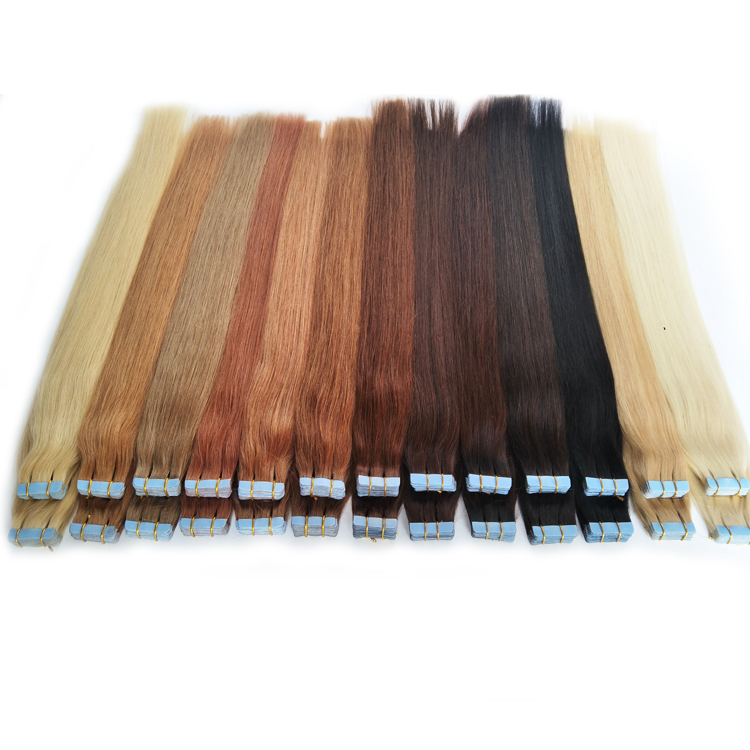 Invisible Tape Remy Hair Extensions Human Hair Virgin Hair Tape 100g/40pcs Natural Black Brown Blonde 20 22 24 26 28 inch
