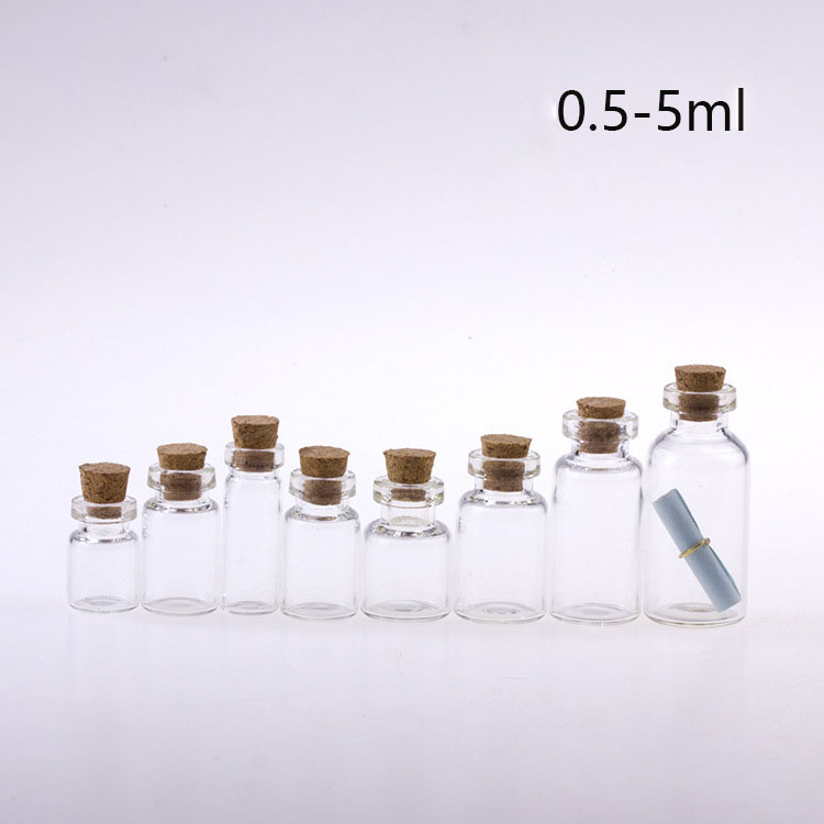 0.5ml 1ml 3ml 5ml Clear Drifting Glass Bottles With Wooden Cork Drift Bottle For Holiday Decoration Christmas Gift Jars
0.5ml 1ml 3ml 5ml Clear Drifting Glass Bottles With Wooden Cork Drift Bottle For Holiday Decoration Christmas Gift Jars