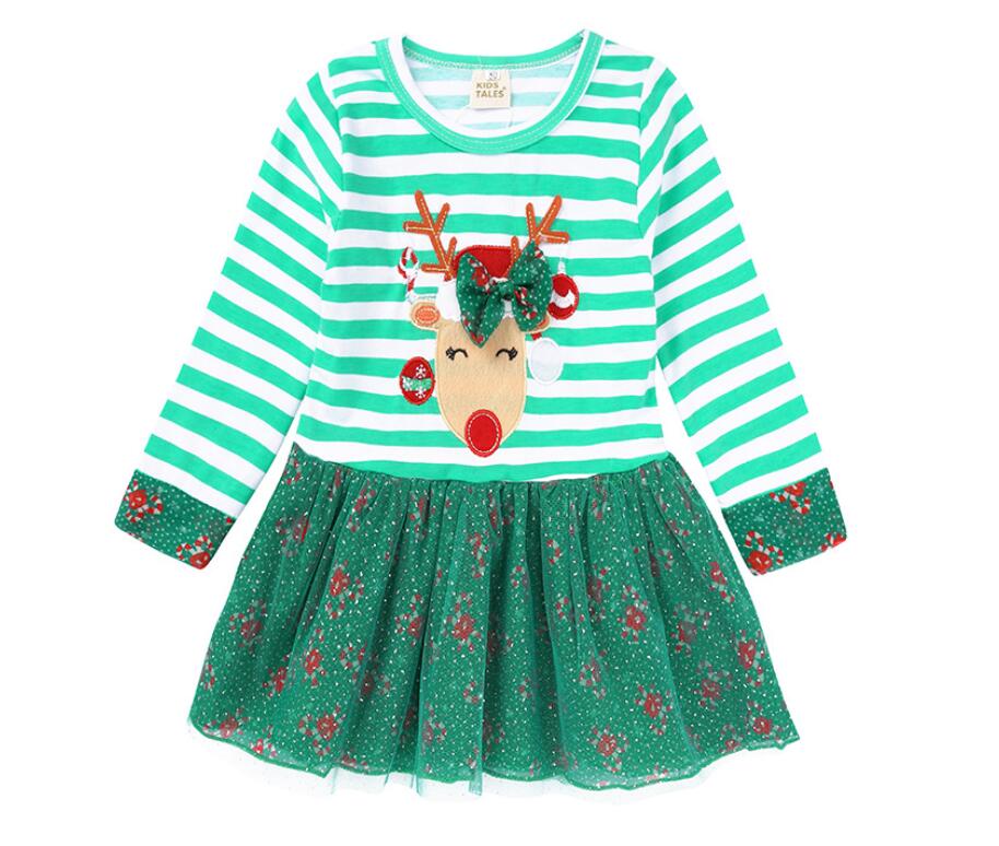 INS Girls Christmas Long Sleeve Strip Cotton and Gauze TUTU Dresses Baby Spring Autumn O-Neck Green Milu Deer Print Bubble Skirt Pettiskirt, As picture
INS Girls Christmas Long Sleeve Strip Cotton and Gauze TUTU Dresses Baby Spring Autumn O-Neck Green Milu Deer Print Bubble Skirt Pettiskirt, As picture
