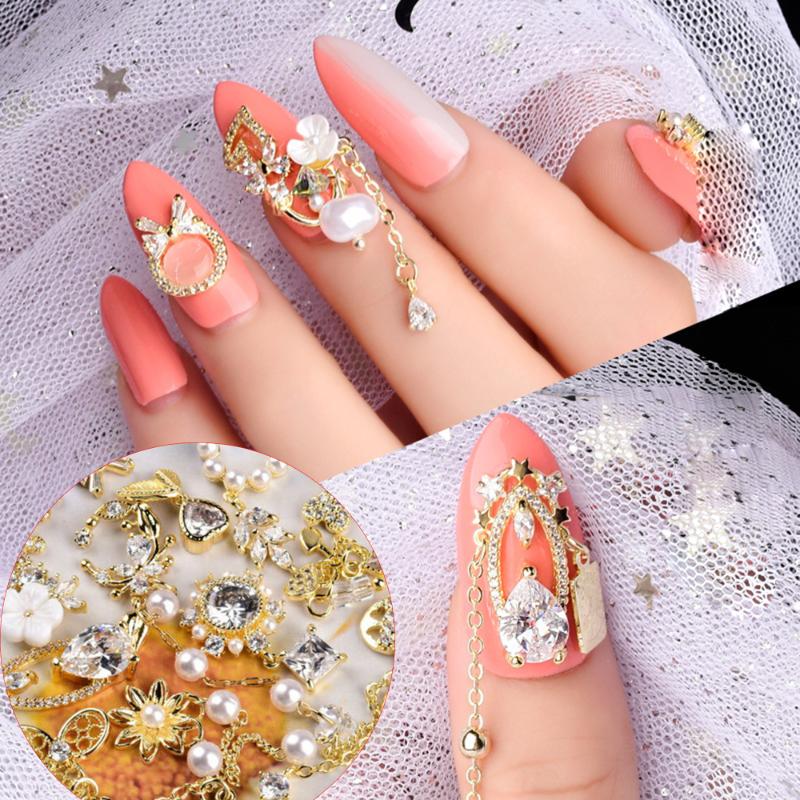 Top Quality Zircon Crystal Rhinestones For Nails Alloy Gold Nail Art Decorations Fashion Chains Tassel Jewelry Ornaments, Silver;gold
Top Quality Zircon Crystal Rhinestones For Nails Alloy Gold Nail Art Decorations Fashion Chains Tassel Jewelry Ornaments, Silver;gold