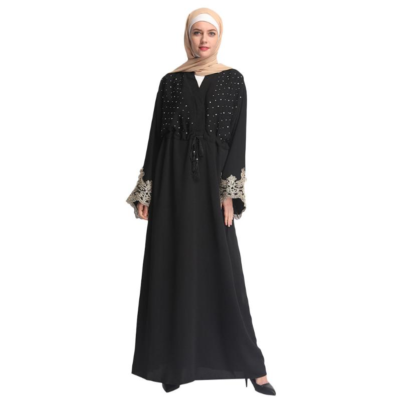 Dubai Dress abaya jalabiya islamic women clothing Muslim Summer Hot Rrilling Lace Fashion Black Lace Embroidered Loose Robes
Dubai Dress abaya jalabiya islamic women clothing Muslim Summer Hot Rrilling Lace Fashion Black Lace Embroidered Loose Robes