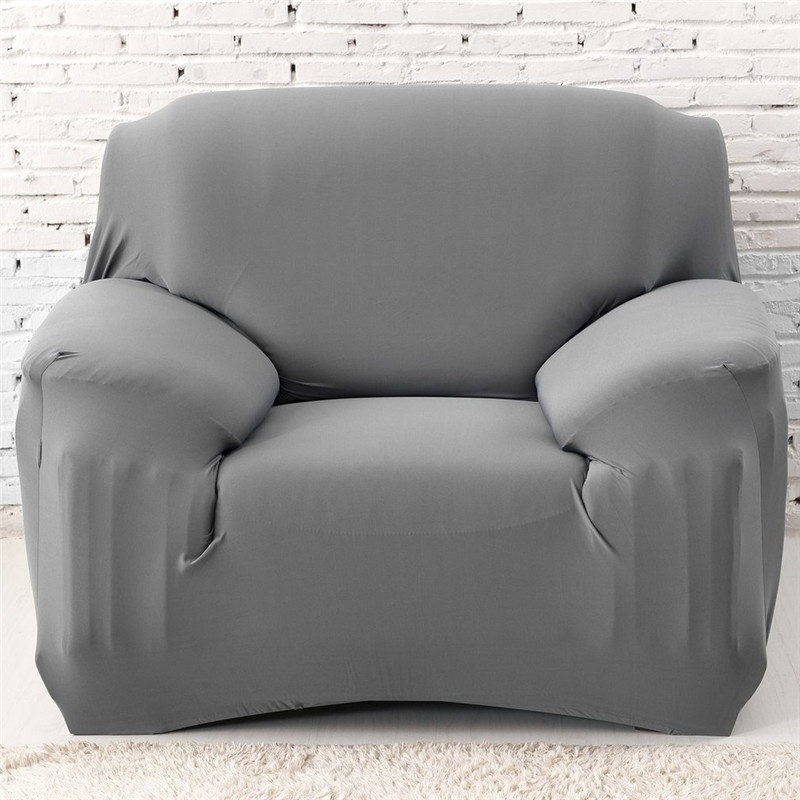 Pure Color Fashion Elastic Polyester Sofa Cover Stretch Slipcover Flexible Chair Dustcoat Durable Couch Cover Furniture Cloth