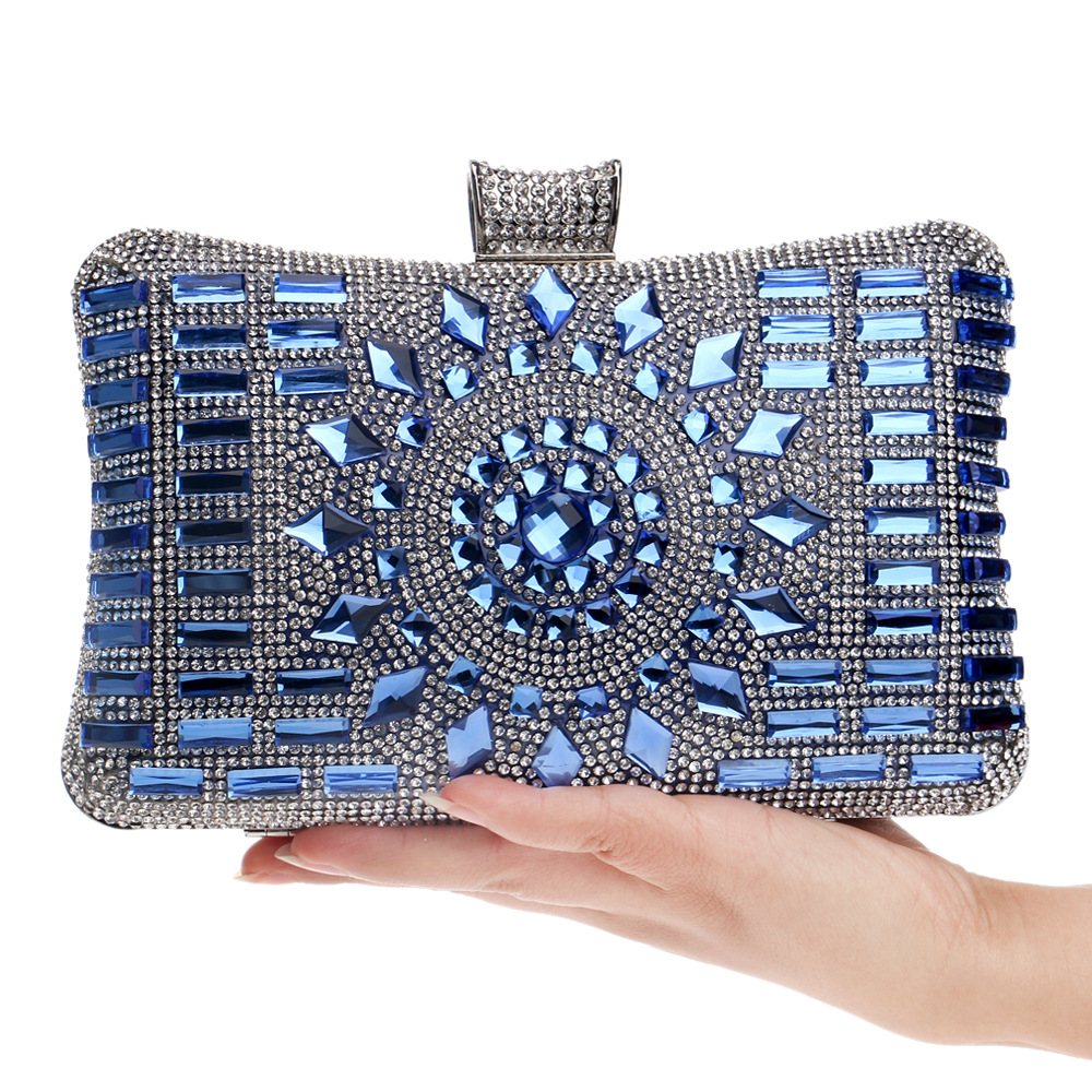 Quality Hand Bag With Diamond Insert Fashionable Banquet Bag Evening Dress Handbag Wallet, Black
Quality Hand Bag With Diamond Insert Fashionable Banquet Bag Evening Dress Handbag Wallet, Black